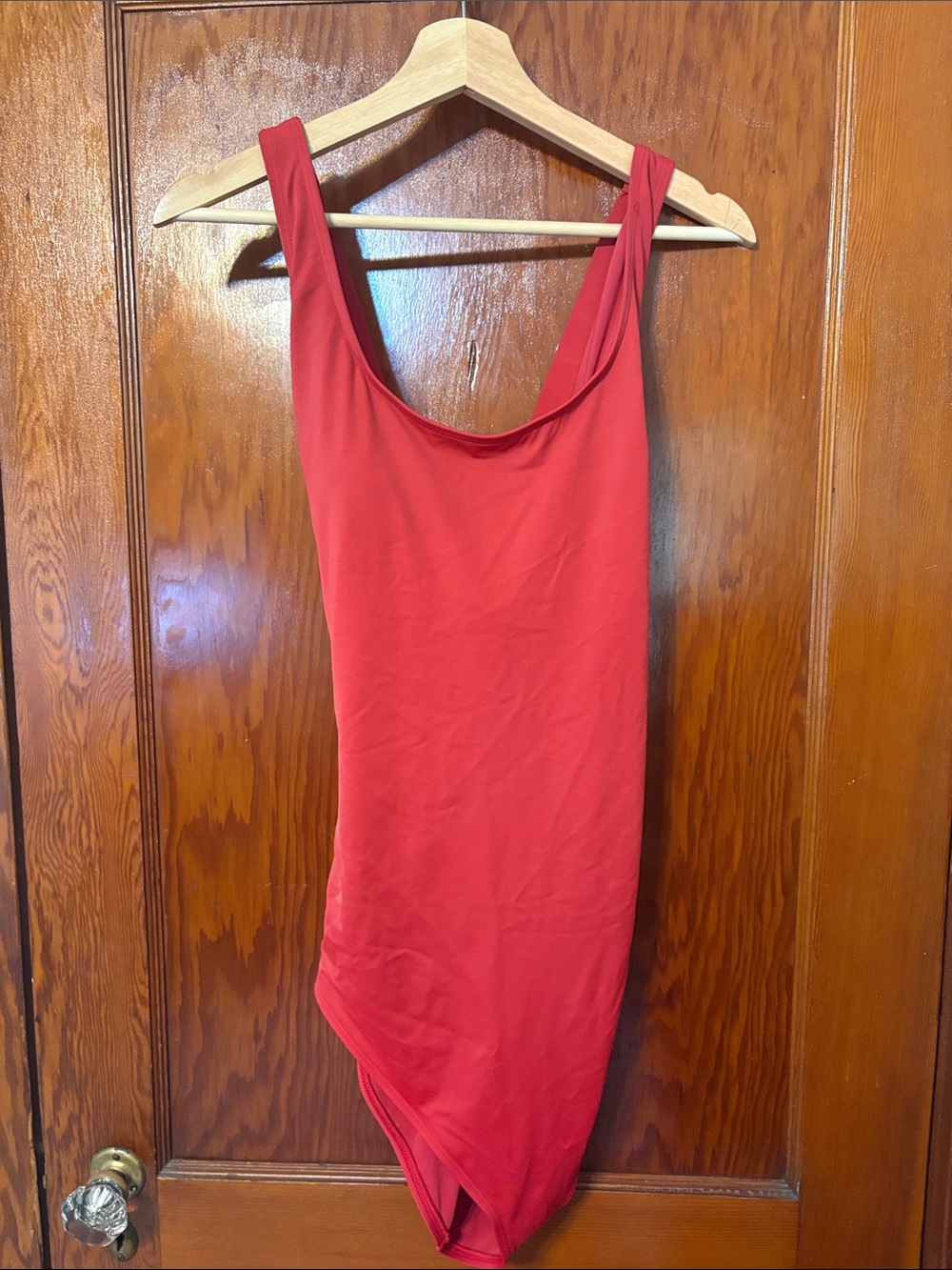 Andie Swim The Tulum One Piece Sleek Red One-Piece Bodysuit